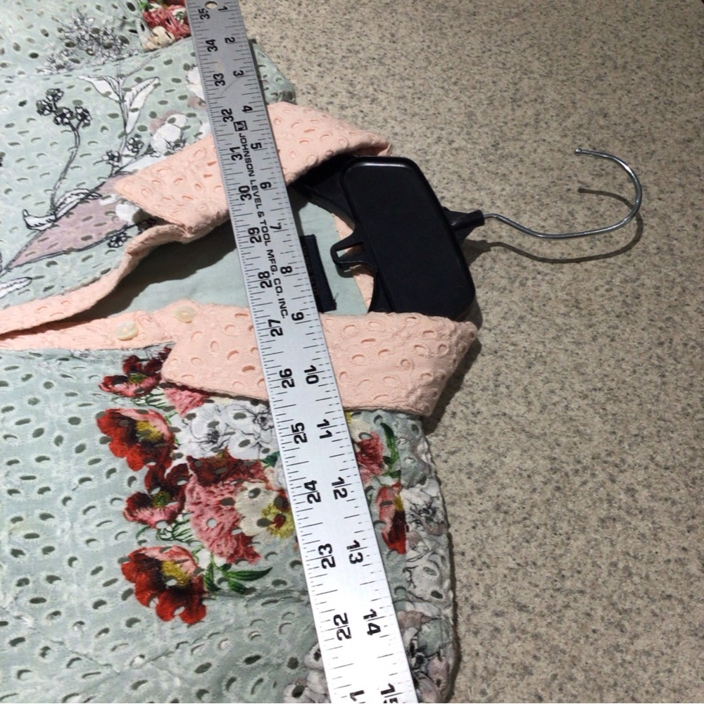 ATHROPOLOGIE VARUN BAHL BLOOMED EYELET DRESS SIZE 6 EUC - Picture 7 of 13